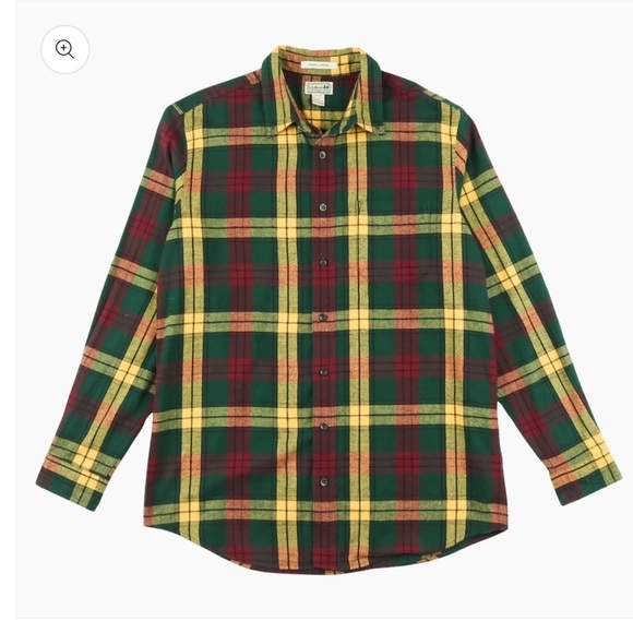 L.L. Bean Scotch Plaid Flannel Shirt 228061 Men's XL Slightly Fitted Brand New - Picture 1 of 7